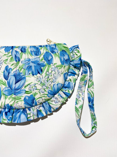Bluebell Ruffle Pouch