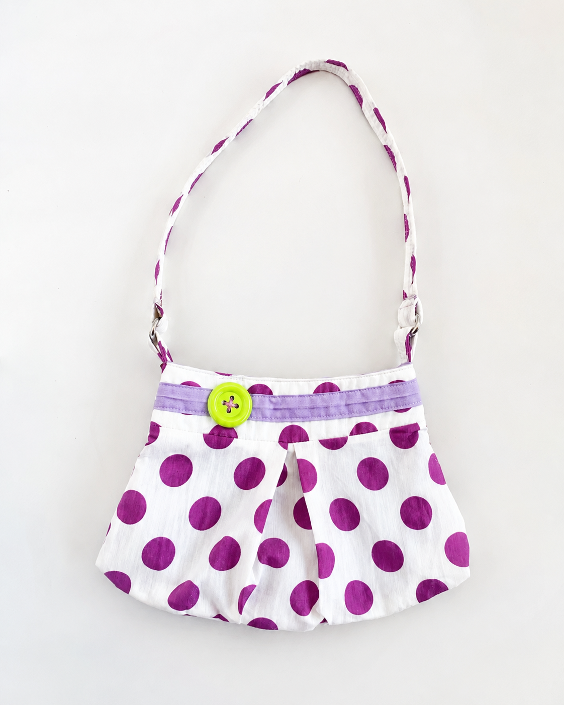 Grape Sorbet Button Bag