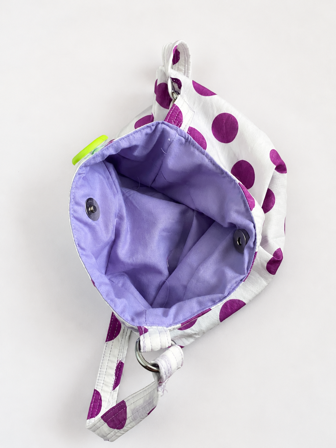 Grape Sorbet Button Bag